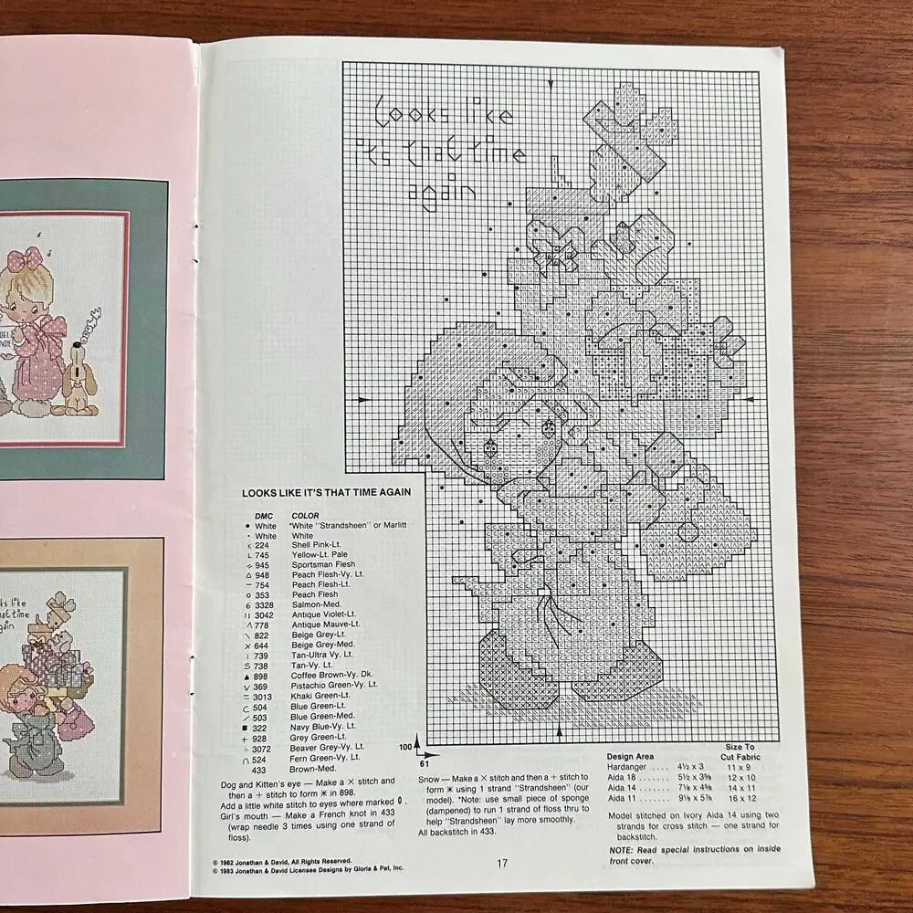 Precious Moments Peace on Earth Cross Stitch Pattern Book